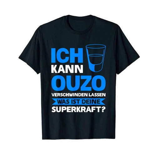 Geschenk für Anisschnaps & Griechenland Ouzo Ouzo Lovers Aniseed Schnapps T-Shirt