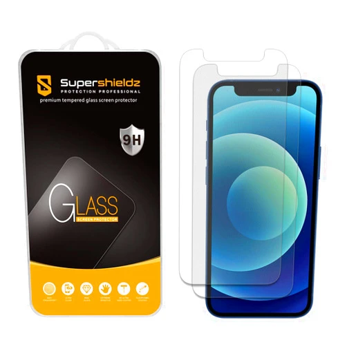 Supershieldz (2 Pack) Anti-Glare (Matte) Screen Protector Designed for iPhone 12 Mini (5.4 inch) [Tempered Glass] Anti Fingerprint, Anti Scratch, Bubble Free