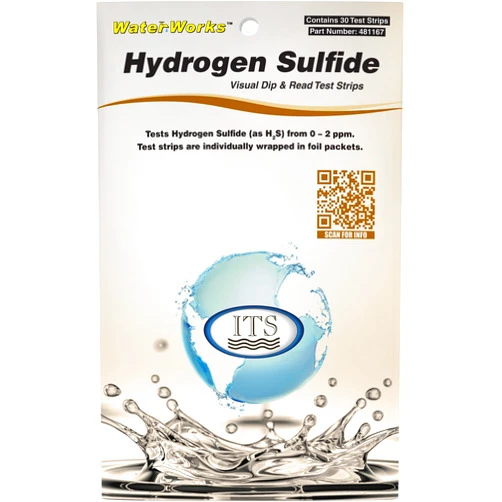Industrial Test Systems 481167 WaterWorks Hydrogen Sulfide Water Test Strips, 30 foil Packed Tests