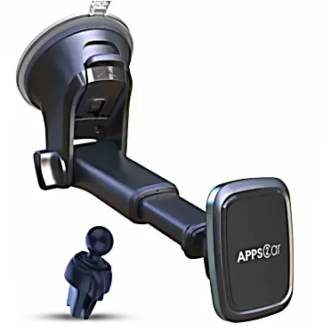 APPS2Car Car Phone Mount Magnetic,APPS2Car Dashboard,Windshield and Air Vent Mount,Phone Holder for Car,Universal Magnetic Phone Car Mount with Powerful Suction Cup,Built-in Strong 6 Magnets for all CellPhones Grey