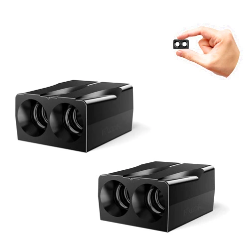 Elook Upgraded Deer Whistles for Car, Save Deer Whistle for Vehicles and Trunks, Double Horn, 2 Pack (Registered Patent)