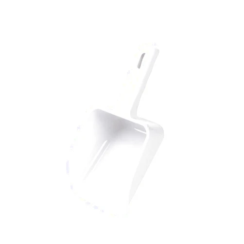 Lasenersm 1 Piece Plastic Ice Scoop Plastic Ice Shovel Plastic Hand Scoop Plastic Utility Ice Scoop Coffee Bean Scoop Candy Scooper for Bar Home Kitchen Restaurant, 9 x 3.7 x 2.36 Inch, Small, White