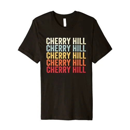 Cherry Hill Virginia Cherry Hill VA Retro Vintage Text Premium T-Shirt