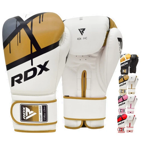 RDX Boxing Gloves EGO, Sparring Muay Thai Kickboxing MMA Heavy Training Mitts, Maya Hide Leather, Ventilated, Long Support, Punching Bag Workout Pads, Men Women Adult 8 10 12 14 16 oz