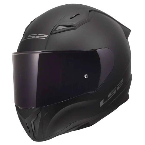 LS2 Helmets Centric Full Face Motorcycle Helmet (Blackout Matte Black - X-Small)