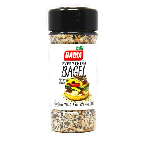 Badia Everything Bagel Seasoning Blend, 2.8 oz - Sesame Seed, Poppy Seed, Garlic, Onion and Salt
