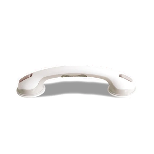 Safe-er-Grip Changing Lifestyles Suction Cup Grab Bars For Bathtubs & Showers; Safety Bathroom Assist Handle, White & Grey, 16 Inches