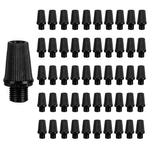 MINS Familio Lamp Light Fixture Replacement- 007 Cable Glands Strain Reliefs Connectors Cord Grips- Lamp Parts for Repair Versatile Wiring Pendant Ceiling Table Floor Lamp(50PCS, Black)
