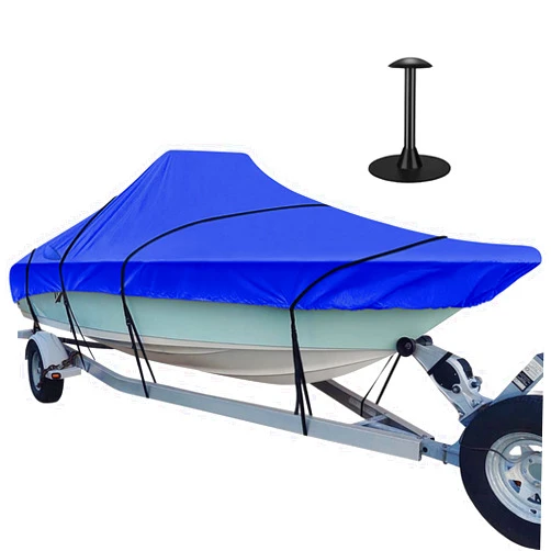 I COVER iCOVER Center Console Boat Cover, 600D Heavy Duty Marine Grade Waterproof Tear Resistant Boat Covers, Fits Boats 17'-19' Long Beam Width up to 102