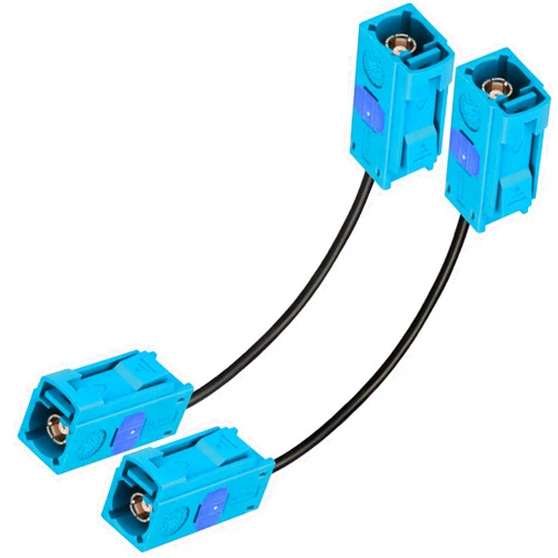 TUOLNK 2 Pack 6inch Fakra Z Female to Fakra Z Female Car Radio Extension Cable Pigtail Coaxial Cable RG174 Car Radio RF Coax Cable