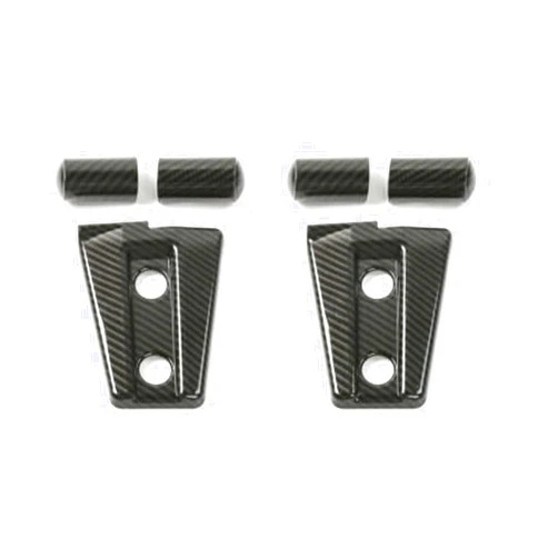UUFHENW Carbon Fiber ABS Engine Hood Hinge Cover Trim M for Jeep for Wrangler 2007-2017 Front Easy to install
