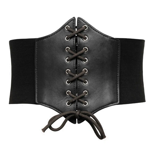 GRACE KARIN Lace-up Cinch Belt Tied Corset Elastic Waist Belt