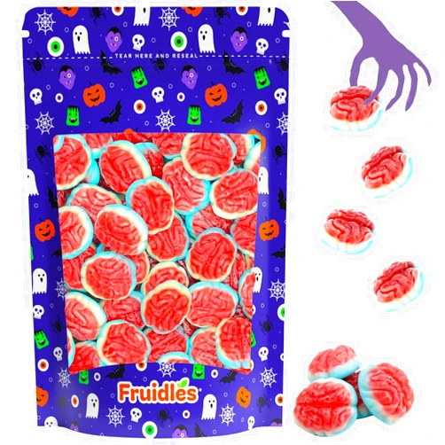 Fruidles Halloween Gummy Brains Candy, Trick-Or-Treat Party Bag Fillers, Party Favor (Half-Pound)