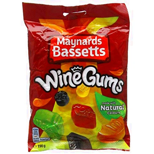 Maynards Winegums Original Maynards Bassetts Wine Gums Imported From The UK England British Gummy Candy-SET OF 2
