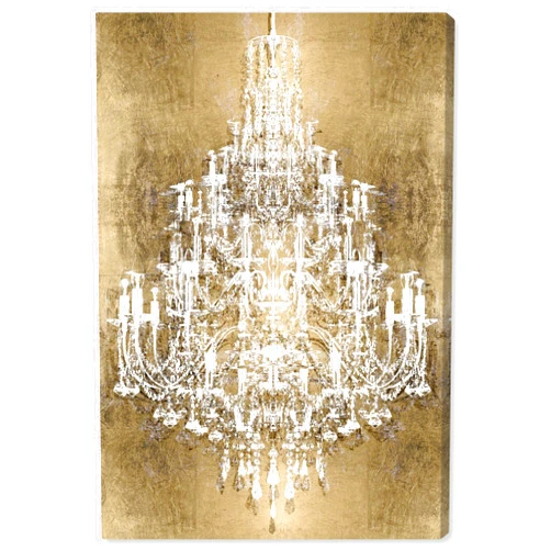The Oliver Gal Artist Co. Fashion and Glam Wall Art Canvas Prints 'Montecarlo Gold'