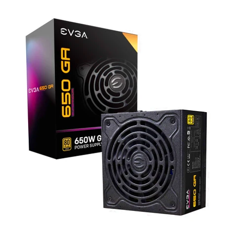 EVGA SuperNOVA 650 Ga, 80 Plus Gold 650W, Fully Modular, ECO Mode with Dbb Fan, 10 Year Warranty, Compact 150mm Size, Power Supply 220-GA-0650-X1
