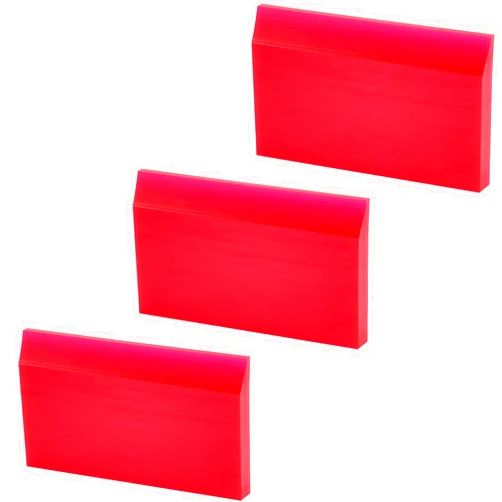 AHCHAY 2-inch Extra Small Rubber Squeegee Flexible and Soft Non Scratching for Resin 3D Printing Cleanup, Car Rear Glass Cleaning, Mirror Cleaning, Window Tint Films, Pack of 3
