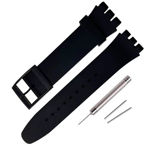 Rihahisy Silicone Rubber Watch Strap/Watch Band Replacement for Swatch