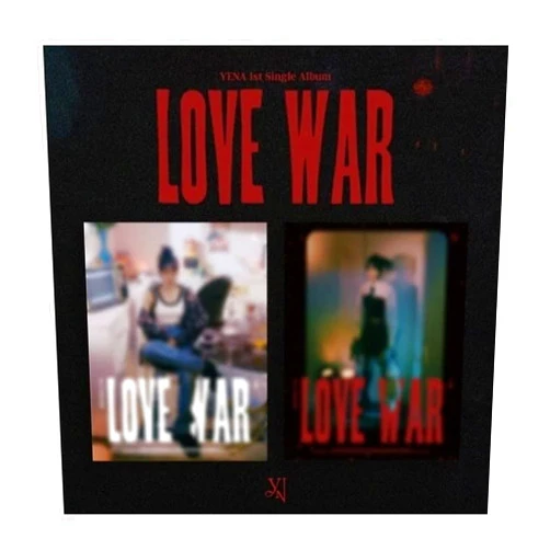Generic CHOI YENA LOVE WAR 1st Single Album CD+Folding poster on pack+Photobook+Sticker+Photocard+Tracking (Love Version)
