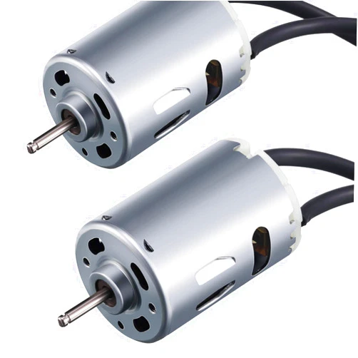 RUSFOL 2 Pieces 12V D-Shaft RV Vent Motor, Camper Exhaust Fan Motor, Compatible with Heng's, Elixir, Ventline, Jensen and Similar 6-inch Fan Blades