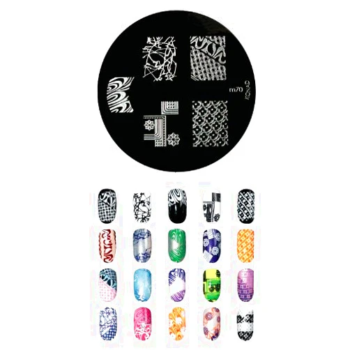 Konad Stamping Nail Art Image Plate M70