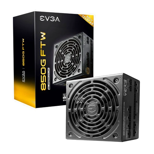 EVGA Supernova 850G FTW ATX3.0 & PCIE 5, 80 Plus Gold Certified 850W, 12VHPWR, Fully Modular, ECO Mode with FDB Fan, 100% Japanese Capacitors, Compact 150mm Size, Power Supply 535-5G-0850-K1