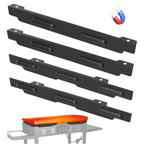 MeWeBlue Upgraded Wind Guards for Blackstone 36” Griddle, Blackstone Griddle Accessories Fit for Black stone Grill, 5015 Magnetic Stainless Steel Wind Screens Protect Flame Hold Heat, Compatible with Hood