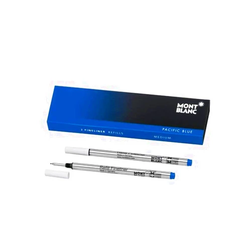 Montblanc Fineliner Refills (M) Royal Blue 124499 / Pen Refills for Fineliner and Rollerball Pens by Montblanc / 2 x Fiber Tip Pen Refill