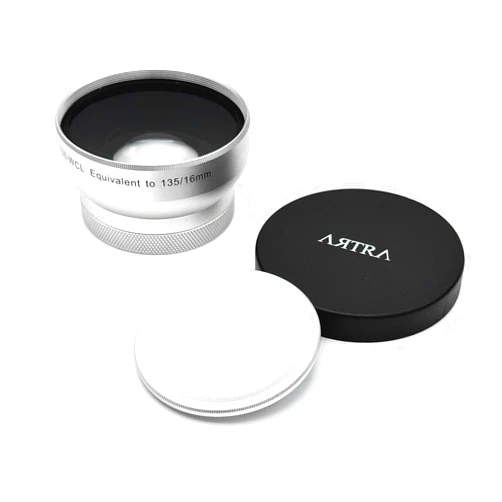 ARTRA LAB FUNKYFRAME WCL 16mm Wide Conversion Lens Compatible with Fujifilm X100 / X100V / X100F / X100T Cameras, Wide-Angle Attachment, Silver