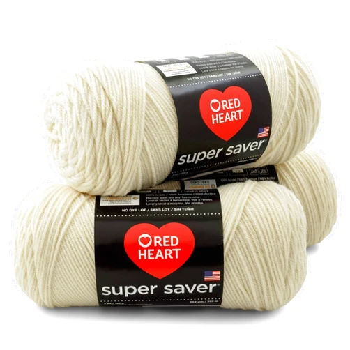 RED HEART Super Saver 3-Pack yarn, ARAN 3 Pack