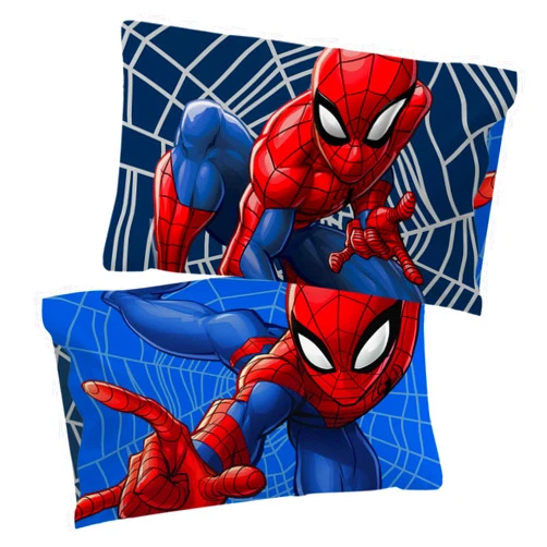 Jay Franco Marvel Spiderman Web Sides 2 Pack Pillowcase - Double-Sided Kids Super Soft Bedding