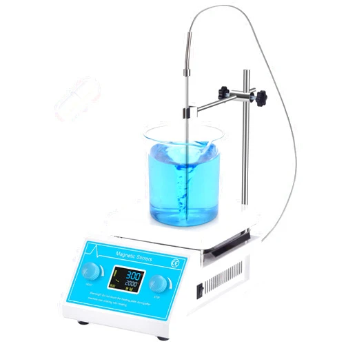 Slendor Magnetic Stirrer 5000ml Hotplate Mixer 2000 RPM Hot Plate Max 300℃/572℉ Lab Heating Plate Stirrers with LED Digital Display, Stir Bar, Temp Sensor and Support Stand