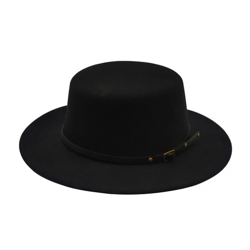 Willheoy Fedora Hats for Women Flat Top Hat for Men Pork Pie Hat Wide Brim Church Hat Boater Trilby Cap