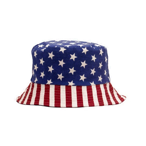 GTHTTT Bucket Hat Flag Stripes Star Cotton Basin Cap Sun Fisherman Hat
