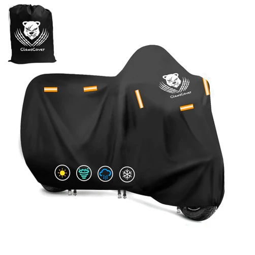 ClawsCover Motorcycle Covers Waterproof Outdoor Heavy Duty Street Glide Goldwing Cruiser Touring Bike Cover Fit for Harley Davidson Honda Indian Yamaha, All Weather Protection,116