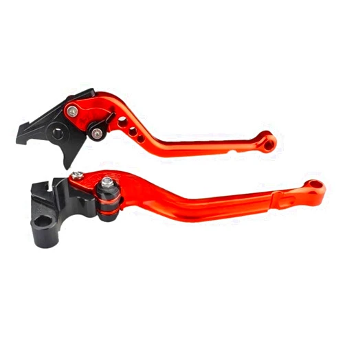 Generic Brake Levers, Clutch Lever Brake Short & Long for Kaw&asaki Z900 2017 2018-2022 Ve&rsys 650 2015-2022 Z650 2017-2022 Motorcycle CNC Adjustable Brake Clutch Levers(Long Orange)