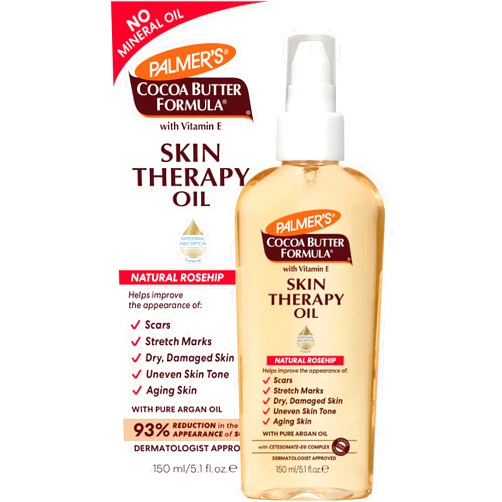 Palmer's Cocoa Butter Formula Skin Therapy Moisturizing Body Oil with Vitamin E, Rosehip Fragrance, 5.1 Ounces