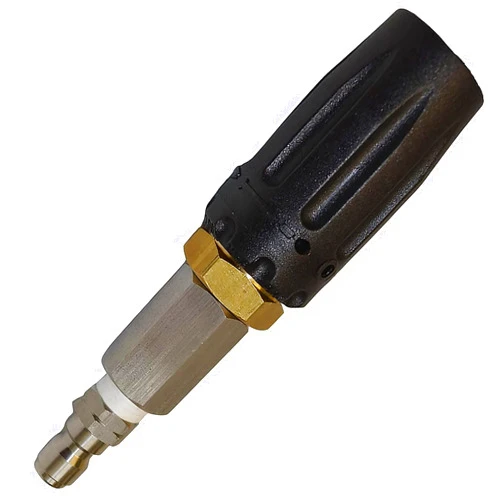 X-Jet DS Twist Nozzle - Adjustable Downstream Soft Wash Nozzle. 0-60 degree Spray Pattern with Low to High Reach for use with Pressure Washer 3-7 GPM