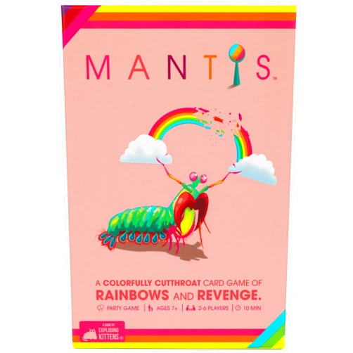 Exploding Kittens LLC Exploding Kittens Mantis 2-6 Players - Ages 7+ - 10 Minutes to Play - Cutthroat Matching Card Game - Ideal for Party, Family Game Night, Kid and Adult