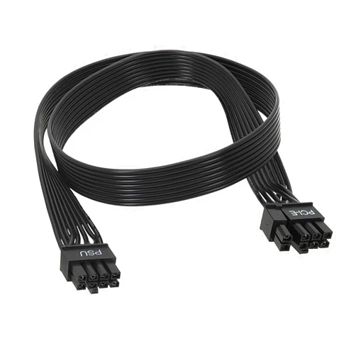 Thsion PCIe Cable for EVGA, 25 Inch 8 Pin to 6+2 Pin Male to Male GPU Power Cable for EVGA G+ G2 G3 G5 G6 GA GM GT P2 P3 P5 P6 P+ T2 T3 - Black