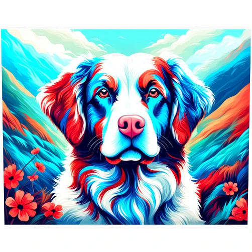 Corou Diamond Art Kits for Adults 5D Round Diamond Art Painting Kit DIY Diamond Painitng Kits Full Drill Diamond Home Wall Decoration Painting for Beginners Adults（12x16 Inch/30x40cm,Dog
