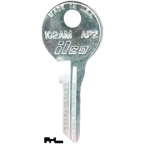 Ilco KABA ILCO AP2-102AM Key Blank used for Steelcase File Cabinet
