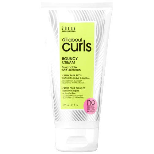 ALL ABOUT CURLS Bouncy Cream | For Curly Hair Styling | Moisturize, Define & Enhance Texture | Reduce Frizz & Boost Shine | Soft Definition | Vegan & Cruelty Free | Sulfate & Paraben Free