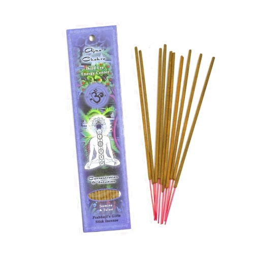 Prabhuji's Gifts RAMAKRISHNANANDA Incense Stick Ajna Concen & Intuition, 10 CT