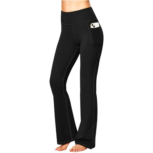 Heathyoga Women's Yoga Pants with Pockets for Women Bootcut Wide Leg Pants for Women High Waisted Workout Pants