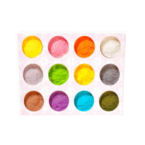 Generic 12 Colors/Set Velvet Flocking Powder for Velvet Manicure Nail Art Polish Tips Decoration Nail DIY Pigment Powder Flocking Decorations Supplies (A)