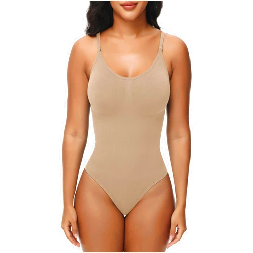 VIHTVIWE Bodysuit for Women Tummy Control Shapewear Body Shaper Spaghetti Strap Camisole