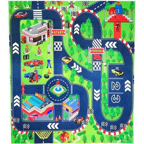 VANTIYAUS Road Playmat Toy,Kids Carpet Playmat,Great for Playing with Cars and Toys,Children Educational Road Traffic Play Mat- Learn and Have Fun Safely