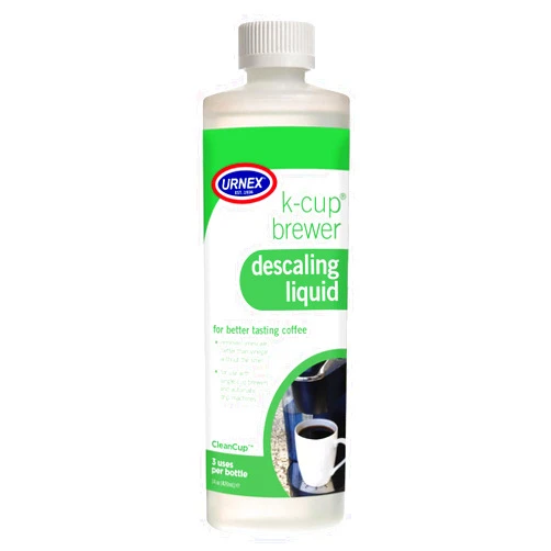 Urnex K-Cup Descaler (3 Uses Per Bottle) - 14 Ounce - CleanCup Descaling Solution Use with Keurig K Cup and Drip Coffee Machine