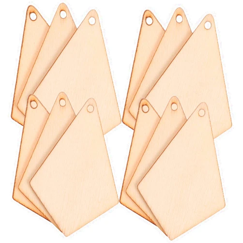 KESYOO 50pcs wood earring pendants dangle Earrings Charms wood charms pendantss drop Earrings Charms Wood Earring Charms woodsy decor wood earrings Ear Accessories bead casual Wooden